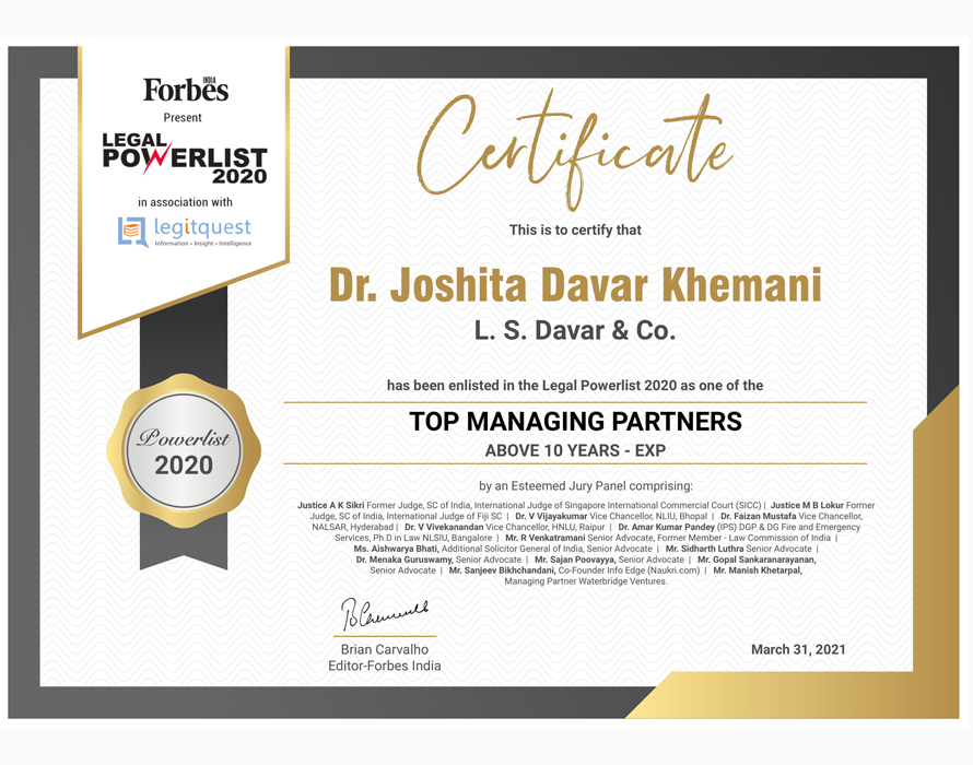 Top Managing Partners of India