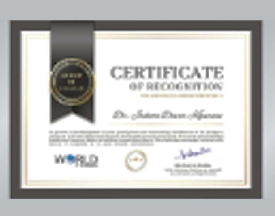 Certificate of Recognition